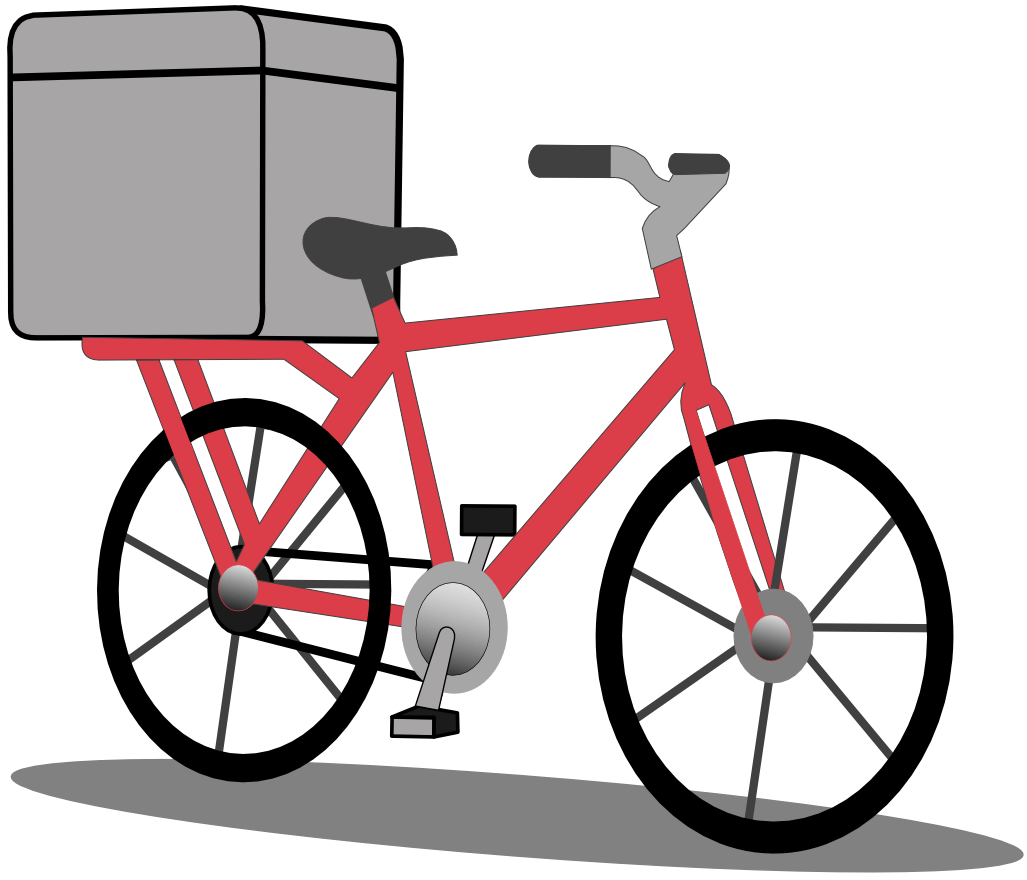 Bicycle delivery icon